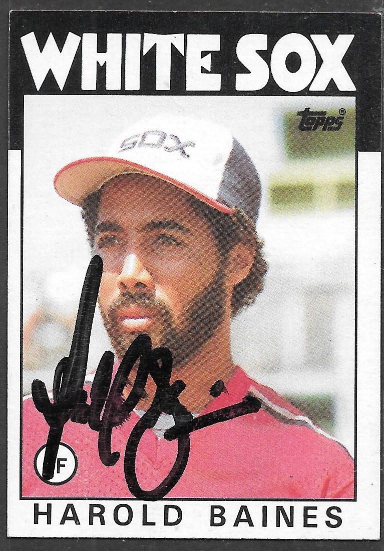 Harold Baines 1986 baseball card