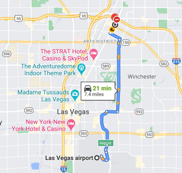 Las Vegas Google Map