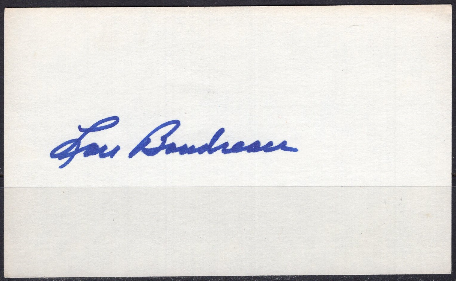 Lou Boudreau autograph