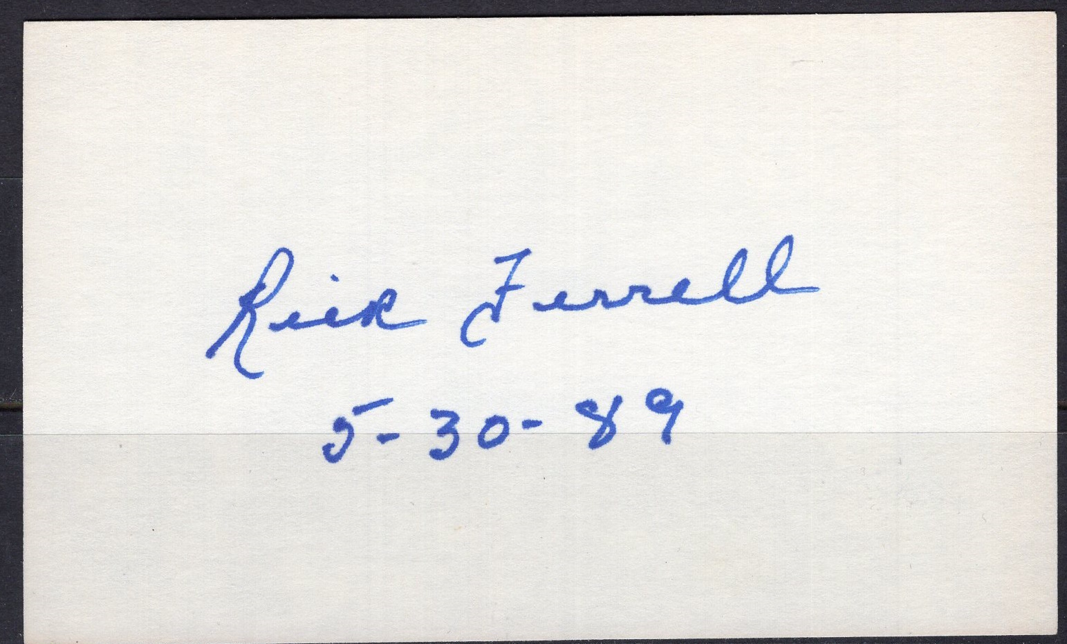 Rick Ferrell autograph