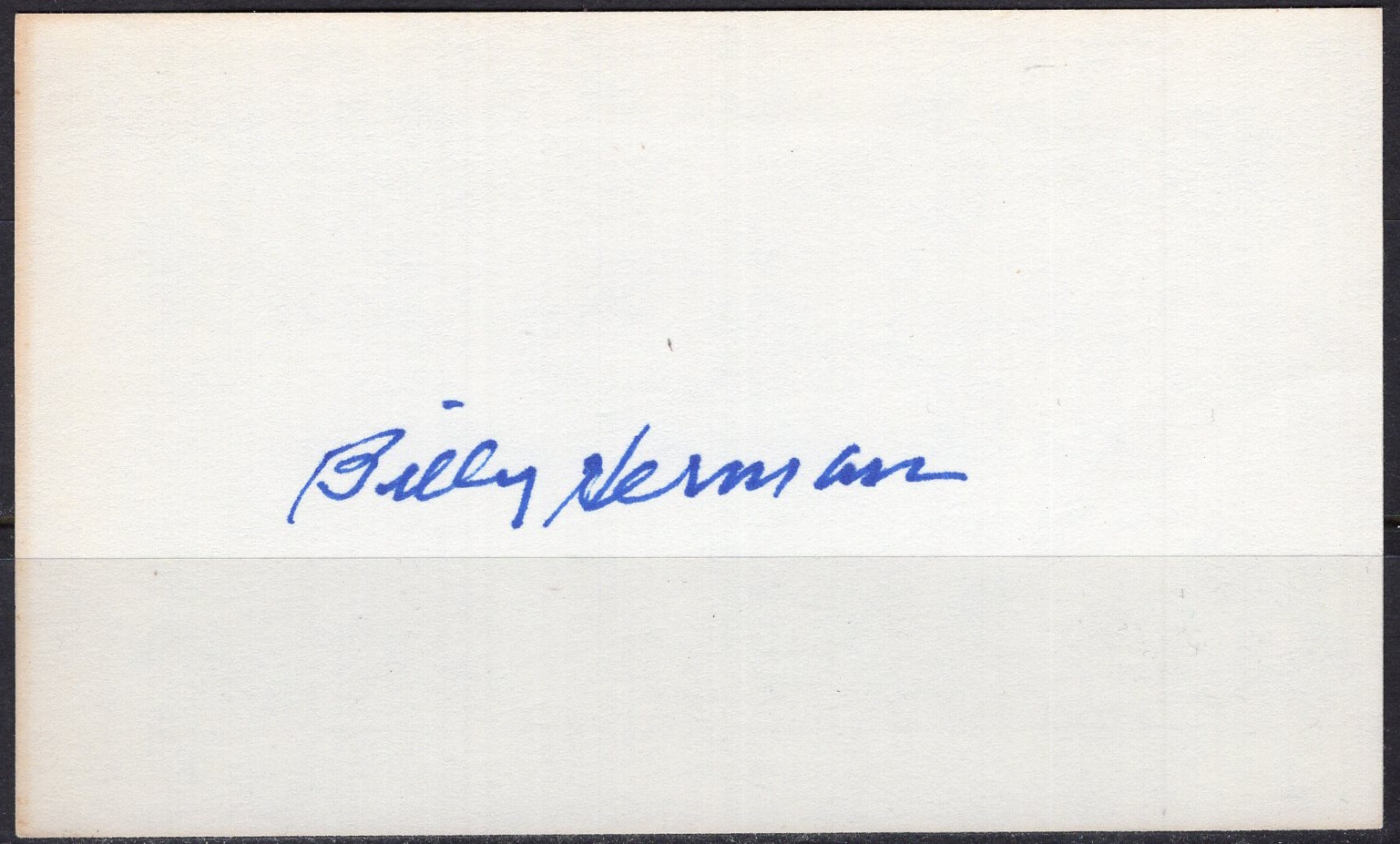 Billy Herman autograph