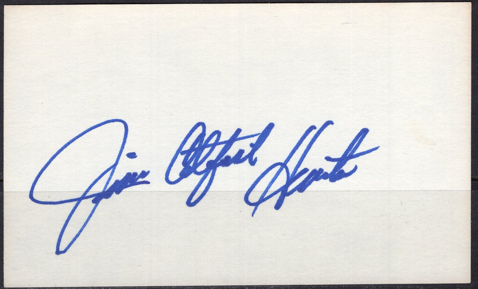 Jim Catfish Hunter autograph