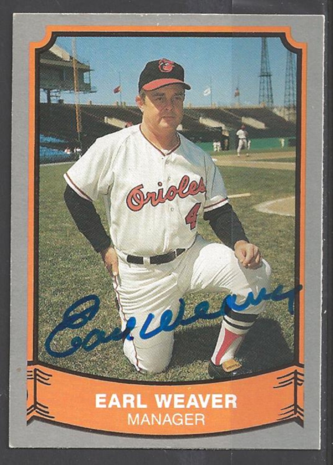 Earl Weaver baseball card