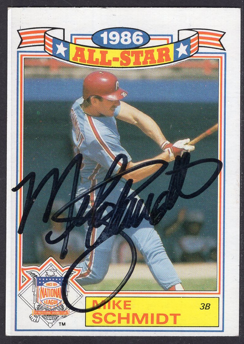 Mike Schmidt 1986 baseball card
