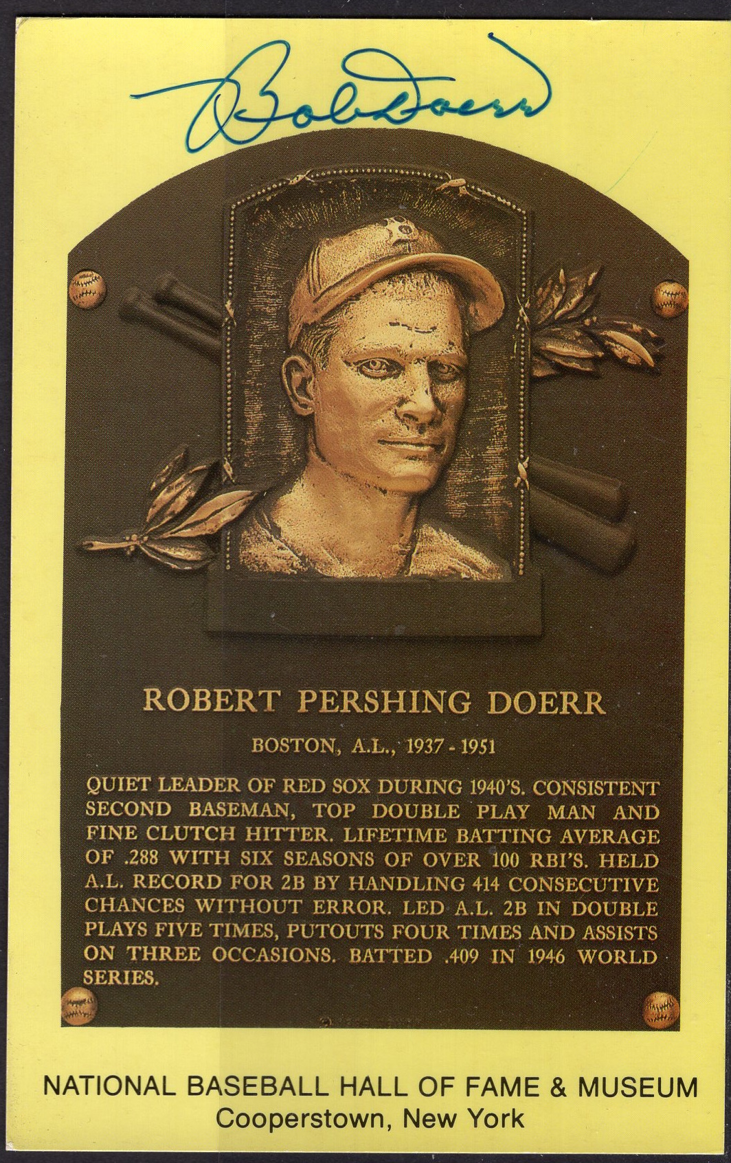 Robert Doerr plaque